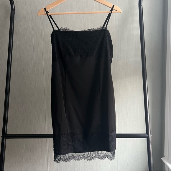 Topshop Lace Slip Mini Dress - Picture 2 of 4
